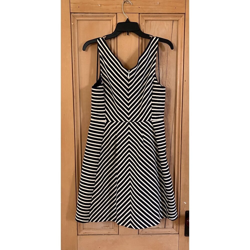 Anthropologie Womens Maeve Miltred Striped Nautical Dress Size 8 Blue SP NWOT - Picture 9 of 12